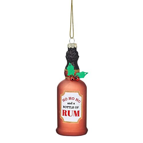 Sass & Belle Ho Ho Ho Bottle of Rum Decoration