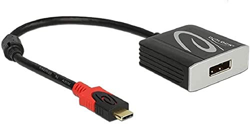 Adaptateur USB-C vers DisplayPort 4K Delock pour écran et moniteur externe