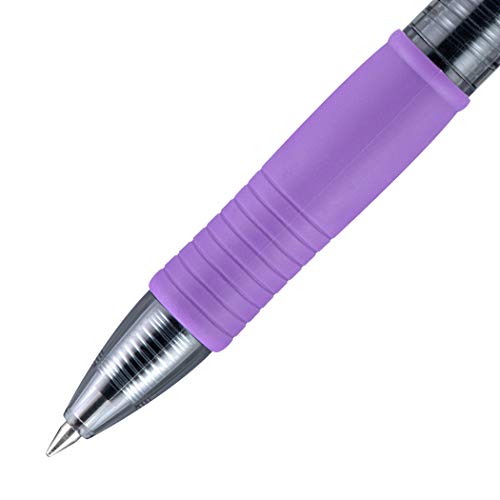 Bolígrafos Gel Pilot G2 Retráctiles Punta 0.5 mm Morado 6 pzs miniatura 2