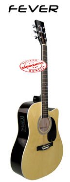 Fever Acoustic Electric Guitar Natural SL-700CEN