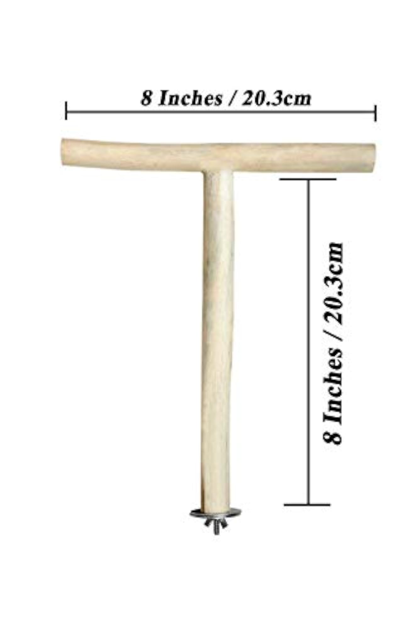 Sand Wooden Perch Toy for Medium Birds, Cage Accessory