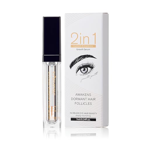 7ML Suero Potenciador De PestañAs Y Cejas, Serum Pestañas y Cejas Crecimiento, Tratamiento para el Crecimiento de las Pestañas, Fortalecedor y Alargador Para PestañAs, Gruesas y Hermosas -A