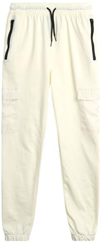 Quad Seven Boys' Sweatpants - Active French Terry Cargo Jogger Pants - Sweatpants with Pockets (8-16)