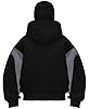 OLIPHEE Men's Hoodies Balaclava Double Hooded Fleece Zip Jacket Wind-resistant Full Zip Athletic Workout Sweatshirt Black Gray XXL #1