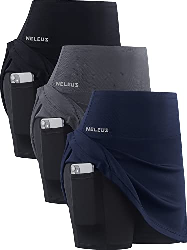NELEUS Women's Lightweight Running Shorts Workout Athletic Short for Yoga with Pocket