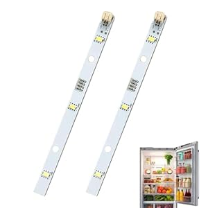 2 PCS LED Fridge Light Strip for RONGSHENG HISENSE E349766 MDDZ-162A 1629348 1529227 Kenwood KIFF5017 KIFF5020 KIFF7017 KIFF7020 KSBNDIX18, Refrigerator Light Bar Replacement DC 12V 2W Cool White Lamp