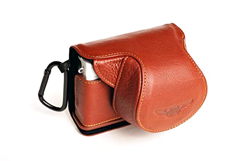 Sac pour Nikon J4 marron, la housse en cuir idéale pour vos voyages