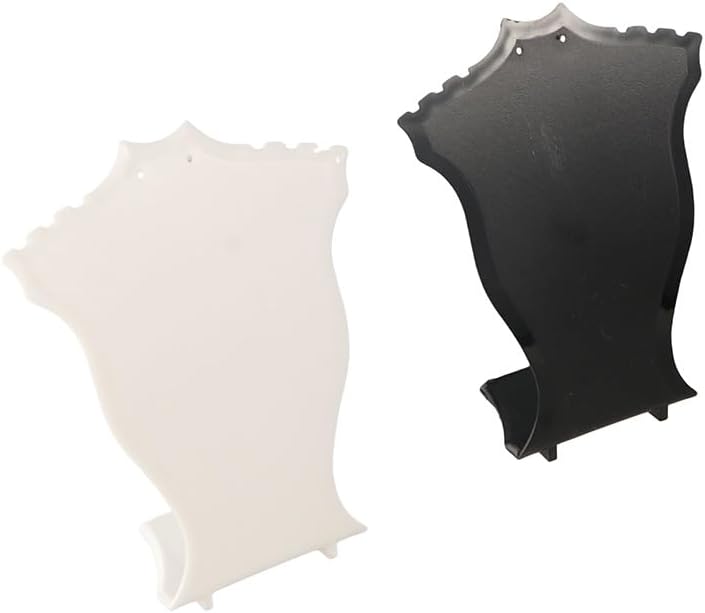 2Pcs Jewelry Display Stand, Plastic Necklace Holder for Vendors, Clear Pendant Chain Jewelry Bust Shop Display Stands Hanger Earrings Holder Rack Jewelry Photography Props image 2