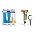 Express Water Whole House Water Filter System + iSpring Reusable Spin Down Sediment Water Filter