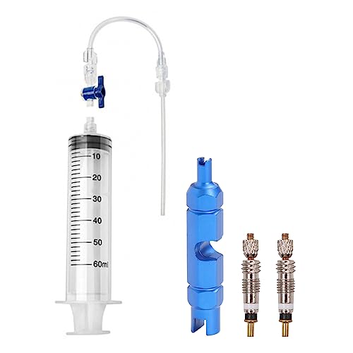 VOANZO Tubeless Sealant Injector Kit 60ml Fahrraddichtmittel Reifendichtmittel Injektor für Dichtmittel und No Tubes Dichtmittel