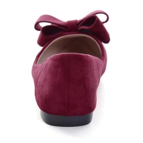 Image of TN TANGNEST Women Fashion Bowknot Flats Comfort Pointed Toe Dress Shoes