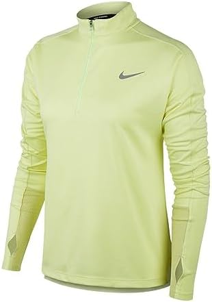 nike running pacer half zip top in lime