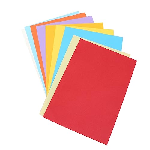 STOBOK 100 Folhas De Papel De Cópia Colorido Papel Colorido Imprimível A4 Papel De Construção Papel