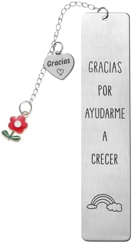 Regalo Profesora Infantil, 1* Marcapáginas Español Metal + 1* Caj...