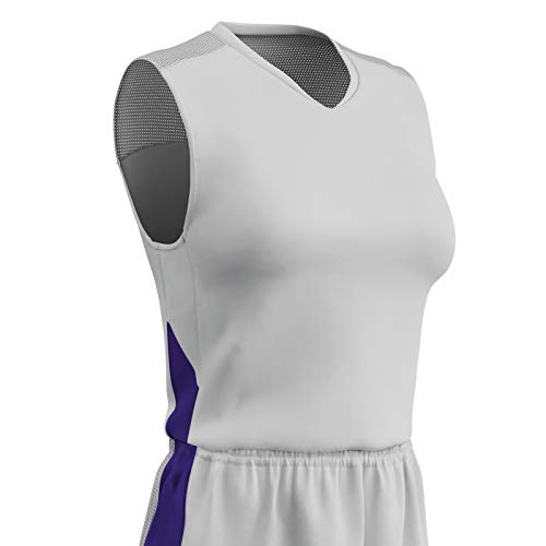 Maillot de basket-ball polyester femme Champro Block XL blanc violet sport