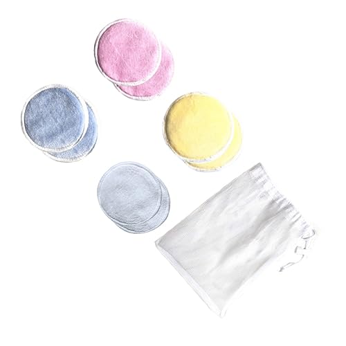 IWOWHERO Makeup Pads 8 Pack 3-Layer Facial Cleansing Mats Reusable Cotton for Deep Cleaning Safe for Skin