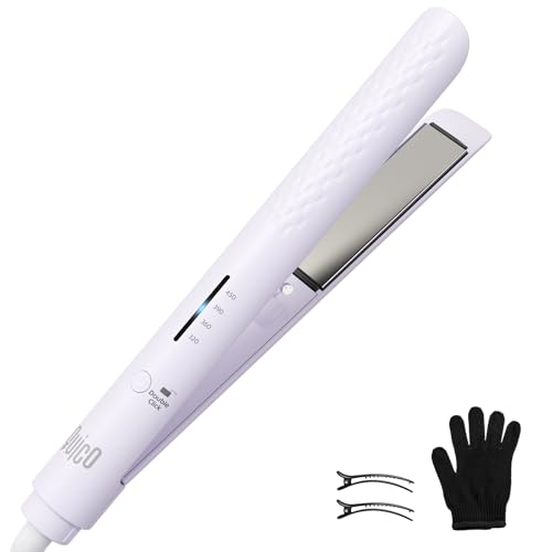 Quico Hair Straightener, 110-240V Global Travel Hair Straighteners for women, 15s Fast Heating,...