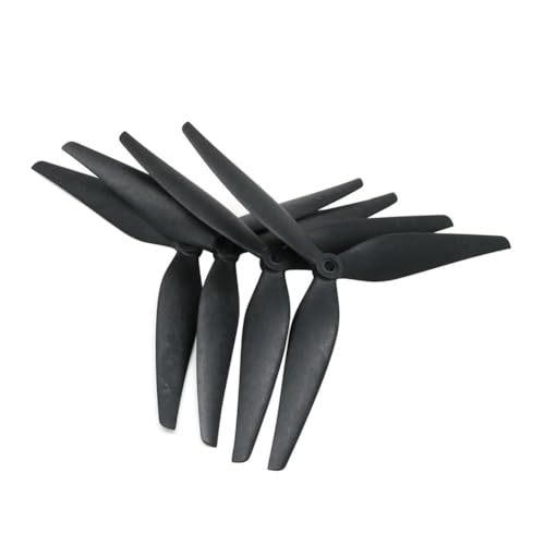 Hélices tripales nylon carbone 10 pouces 1050 pour drone FPV long range 5mm - 4