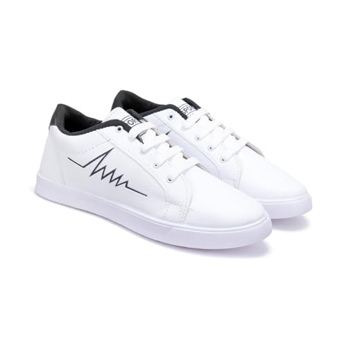 Image of Generic Mens Sneaker Casual White Shoes for Men - Sports, Running, Walking, Gym - Size 9 UK