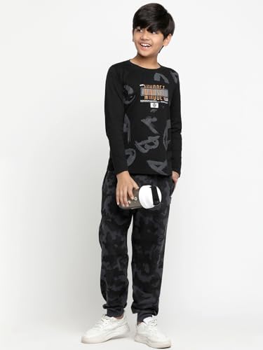 Image of Li'l Tomatoes Boys Looper Track Pant | Soft & Breathable Summer Casual Wear | Elastic Waist with Drawstring | 9-16 Years