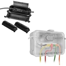 3 Pack Outdoor Extension Cord Safety Cover with Waterproof Seal, Large Outdoor Electrical Box with Transparent Lid, IP54 Waterproof Outdoor Extension Cord Cover Weatherproof
