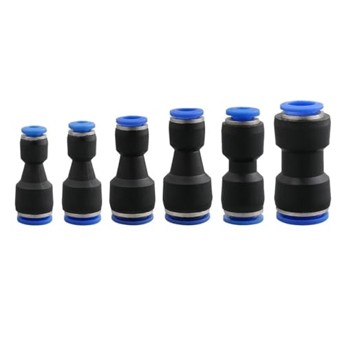 Conectores neumáticos rápidos PG para manguera de aire comprimido y uniones rectas de gas de 8mm 4