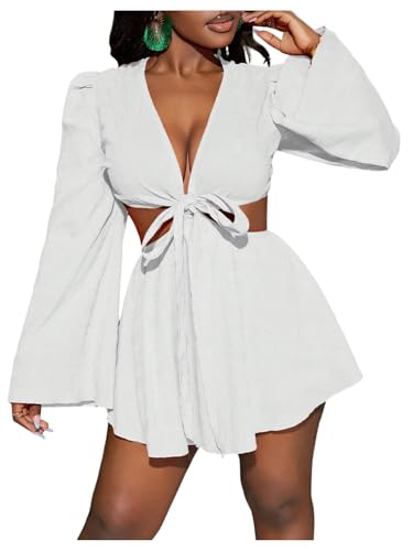 Image of BEAUDRM Women's Summer Tropical Dress Sexy Vacation Outfits Beach Sundress | Tropical Dresses for Women, Summer Dress, Two Piece Sets, Summer Outfits