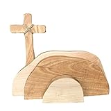 ❤【Hochwertiges Oster-Weihnachts-Set】: Das Ostern-Auferstehungs-Szenen-Set besteht zu 100 % aus Holz und ist handgefertigt. Es ist eine schöne christliche Wohnkultur, die den Geist der Auferstehung trägt.
