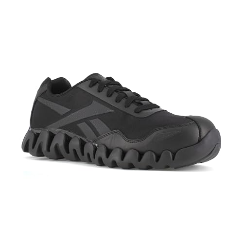 Reebok Men's Zig Pulse Work Composite Toe Black 4 M