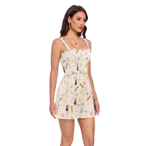 Mameluco de flores de Pascua para mujer con cuello cuadrado casual 2