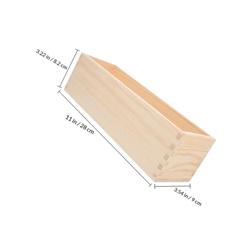 Organizador de madera de pino elegante con diseño multifuncional 3