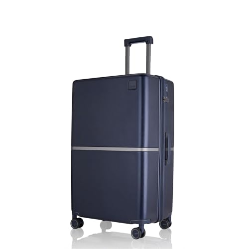 Image of Rare Tony Medium Size Blue Hard Trolley Bag Polycarbonate Antiscratch Travel Suitcase with 8 Silent Wheels and a Sturdy TSA Lock - Luggage for Men & Women