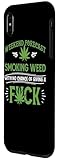 Funny marijuana smoking weed weekend forecast stoner gift Case for iPhone XS Max