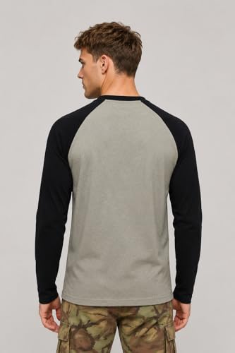 Image of Men's Regular Fit Color Block Raglan Sleeve Tshirt|| Tshirt for Men