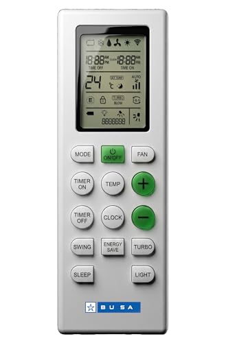 Image of AC Remote Compatible for Blue Star 1.5 Ton 3 Star Inverter Wi-Fi Split AC Remote, Bluestar Remote for Convertible 4-in-1 Cooling Mode, 2022 Model, IA318VNUS, White