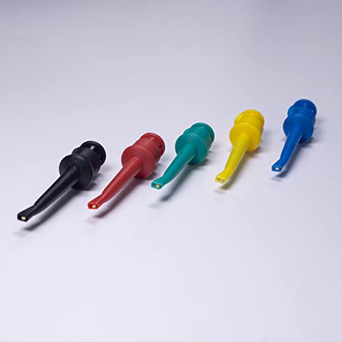 Boceuc Test Hook Clip, Multimeter Test Lead Kit Hook Clip Probe Mini Grabber For Circuit Testing Pcb Ic #TOP6