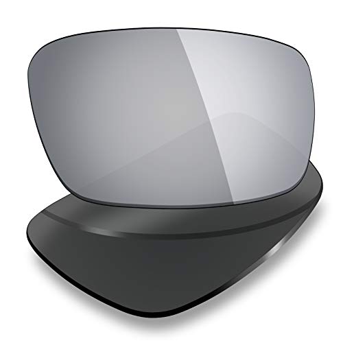 Mryok Ersatzgläser für Oakley Chainlink - Options, Silber (Polarisiert - Silber Titan), Einheitsgröße Cover