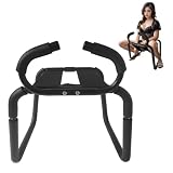 Sex Chiar Multifunction Sex Position Enhancer Chair, Sex Furniture Love Position Aids Chair with Handrail, Novelty Sex Toy Sex Games Sex Bench for Couples Adult SM Games (Black)