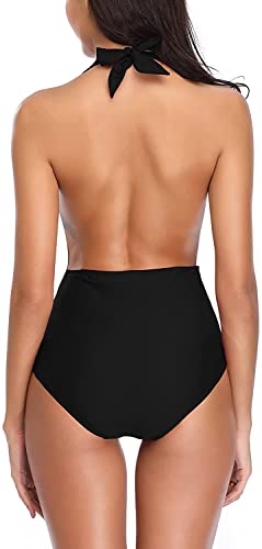 Image of X-Night Women's Cotton 4-Way Lycra Backless Swimsuit