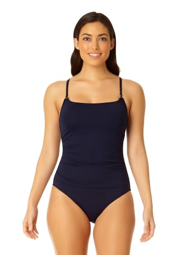 Amazon.com: Anne Cole Women's Shirred Classic Lingerie One Piece Swimsuit,  Navy Blue, 14 : Clothing, Shoes & Jewelry
