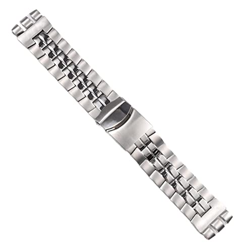 Bracelet de montre en acier inoxydable argent massif 26x24mm pour montre Swatch