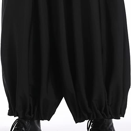 PACEIADTA Mens Casual Harem Pants Loose Hippie Aladdin Harajuku Skirts Trousers4