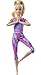 Barbie GXF04 - Made to Move Puppe (blond) im lila Yoga Outfit, Spielzeug für Kinder von 3 bis 7 Jahren