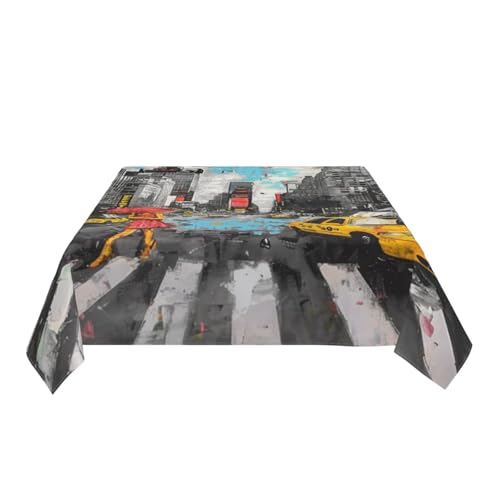 Nappe rectangulaire imprimée Love From New York nappe lavable table