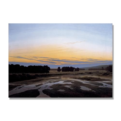 Tableau decoration murale salon moderne Sunset sur toile