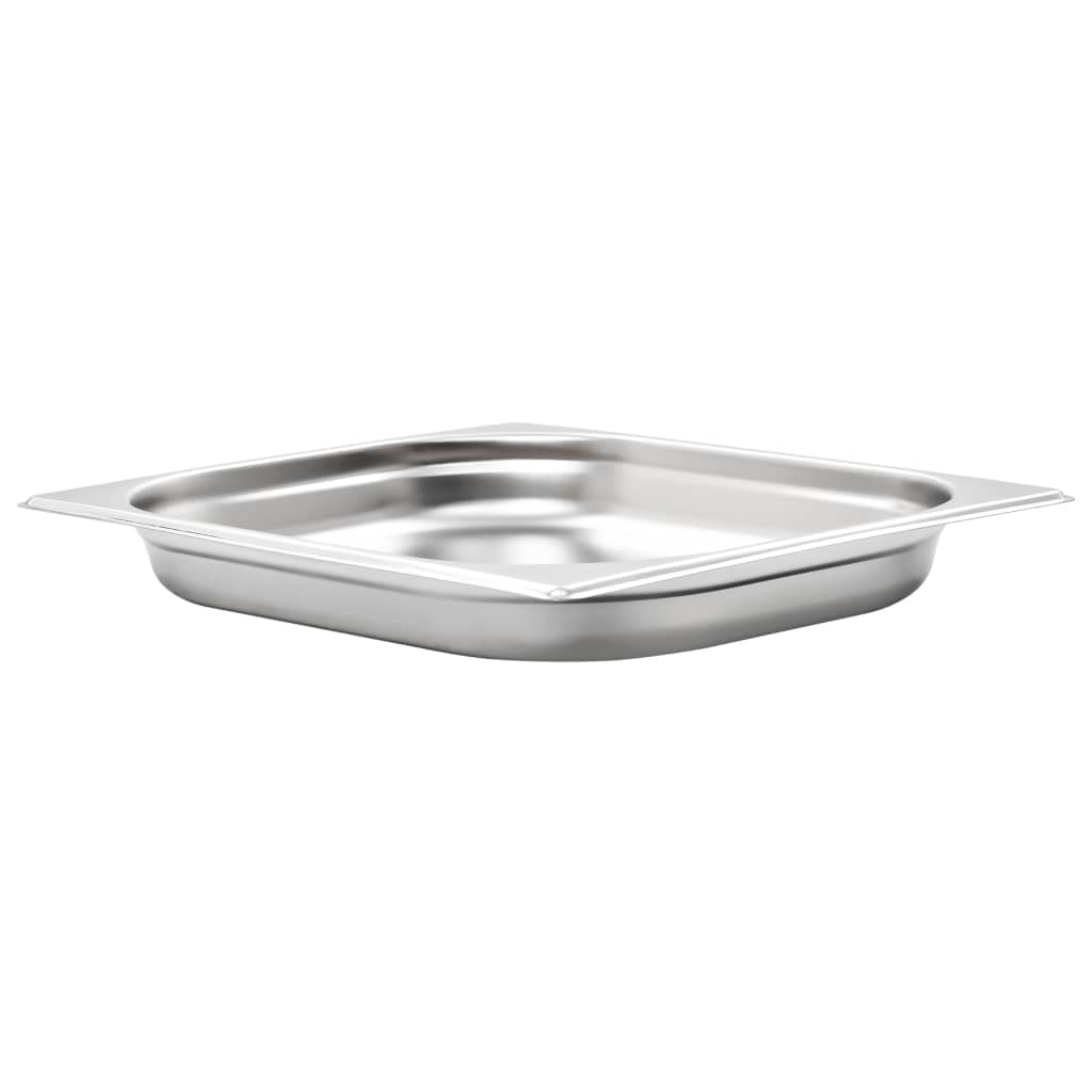 vidaXL 8X Gastronorm Contenitori GN 1/1 40 mm in acciaio inox antiruggine facile da pulire lavabile in lavastoviglie Contenitore per alimenti Utensili da cucina Vassoio per servire cibo vassoio snack