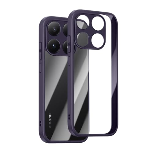 [SinRenn] �R���p�`�u��Xiaomi 15T �P�[�X �N���A 360°�S�ʕی� ���^ �����Y�ی� �X�}�z�P�[�X �ϋv�� ����PC�w��+�\���b�h�J���[ TPU�t���[�� �ϏՌ� �g�уJ�o�[ ���ϖh�~ �C�菝�h�~ �ČRMIL�K�i �����h�~ �g�уP�[�X �V