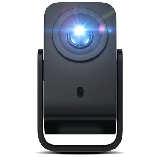 TCL C1 Videoprojecteur 4K Compatibilité, Natif 1080P, Audio Dolby 8 W, Netflix Certifié, Smart Google TV Intégré, Auto Focus/Keystone, Wi-FI Bluetooth, Pivotant à 285° Mini Projecteur Video Portable