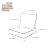 COZYVIDA Indoor/Outdoor Deep Seat Patio Cushions seat(24x24x4.7 inch),Back(25x22.5 inch) : Resilient Foam Filling, Weather Resistant Patio Cushions,2 Sets,Beige