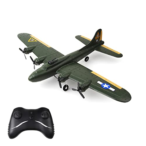 Goolsky FX817 RC Airplane, B-17 Bomber Model 2 Channel RC Plane, 2.4Ghz Remote Control Airplane, Ready to Fly Foam Glider, Fixed Wing Aircraft Flight Toys for Beginners and Adults